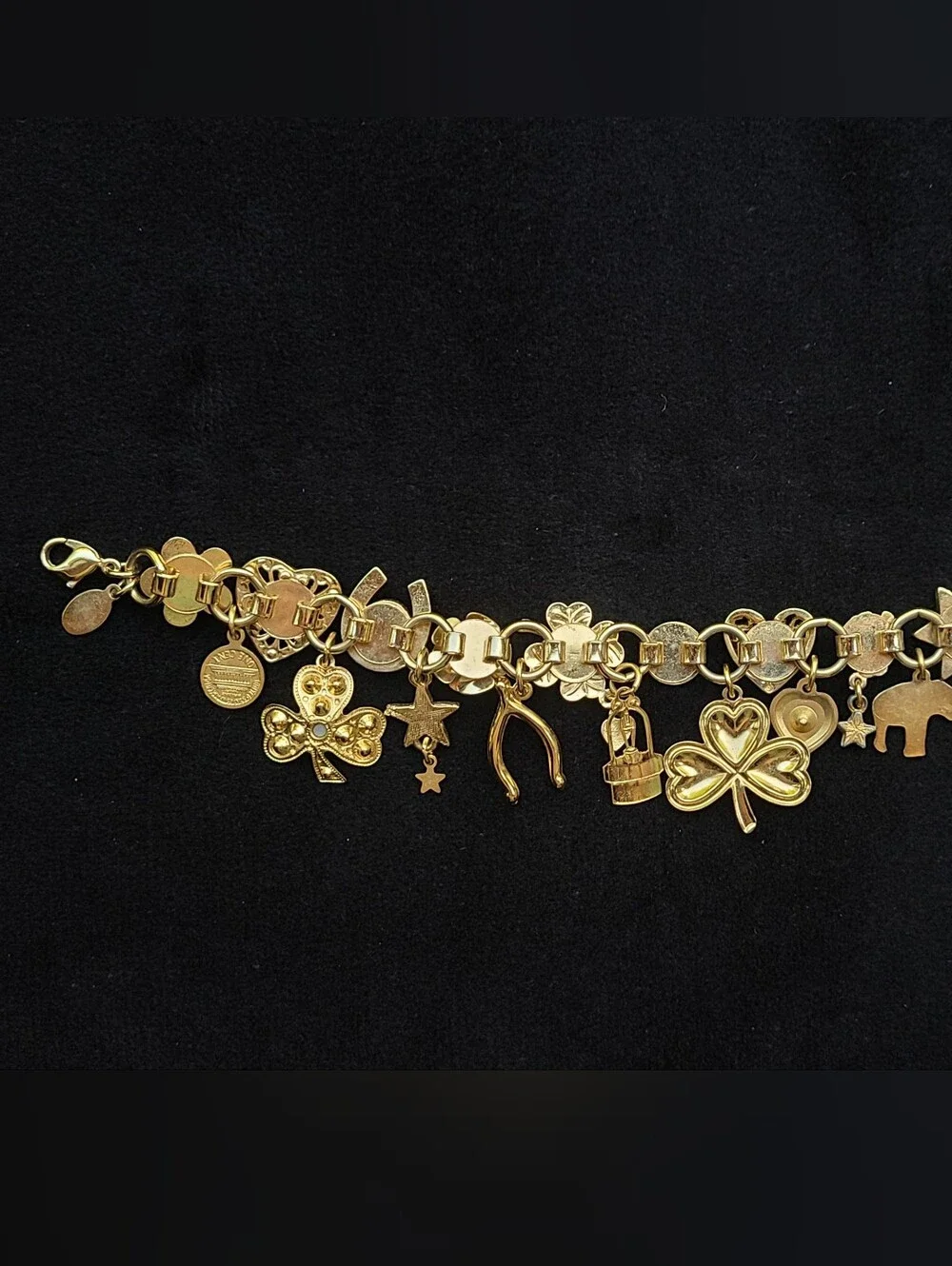 Kirks Folly Vintage Lucky Charm Bracelet